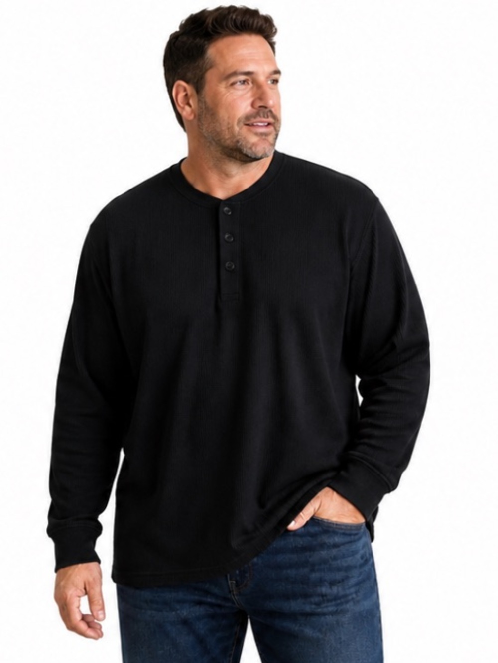 ClimateSmart Pro Extreme Heavyweight Thermal Henley Black XXL